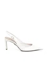 Dolce & Gabbana Pointed Toe Slingback Heels With Delicate Buckle Detail