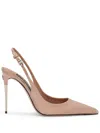 Dolce & Gabbana 105mm Slingback Leather Pumps In Nude