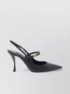 Dolce & Gabbana Pointed Toe Slingbacks With Delicate Ankle Strap