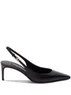 Dolce & Gabbana Dolce&gabbana Low Black Patent Leather Slingback In Black