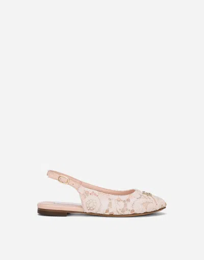 Dolce & Gabbana Kids' Slingback In Neutral