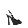 Dolce & Gabbana 105mm Satin Platform Slingback Heels