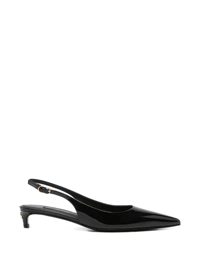 Pre-owned Dolce & Gabbana Slingback Pumps In Black