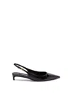 Dolce & Gabbana Mun 30 Croc-embossed Leather Slingback Pumps In Black