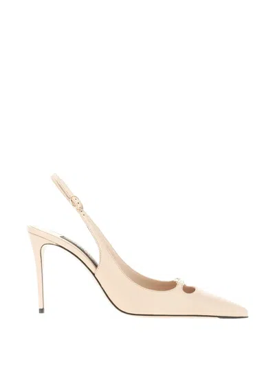Dolce & Gabbana Slingback Pumps In Neutral