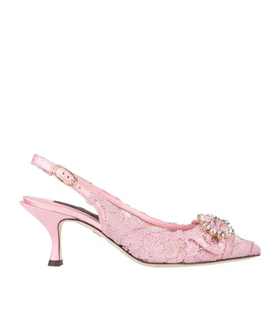 Dolce & Gabbana Slingback Pumps In Pink