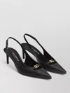 Dolce & Gabbana Slingback Pumps Pointed Toe Stiletto Heel In Black
