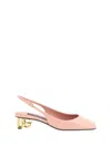 Dolce & Gabbana Pink Décolleté With Dg Logo On The Heel In Shiny Leather Woman
