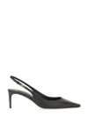 Dolce & Gabbana Slingback With Logo In Black