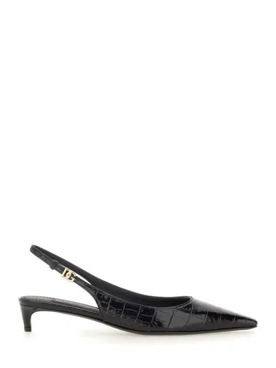 DOLCE & GABBANA DOLCE & GABBANA SLINGBACK WITH LOGO