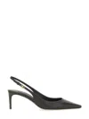 Dolce & Gabbana Slingback With Logo In Black
