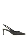 Dolce & Gabbana Slingback With Logo In Black