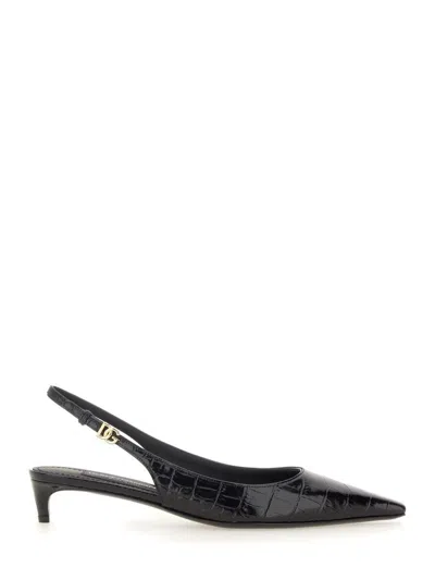 DOLCE & GABBANA DOLCE & GABBANA SLINGBACK WITH LOGO