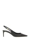 Dolce & Gabbana Tortoiseshell-print Patent Leather Slingbacks In Black