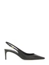 Dolce & Gabbana Tortoiseshell-print Patent Leather Slingbacks In Black