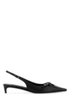 Dolce & Gabbana Nappa Leather Slingbacks In Black