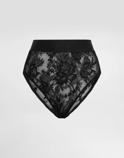 Dolce & Gabbana Slip Alto In Black