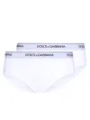 Dolce & Gabbana Bi-pack Brando Briefs In Biancoottico