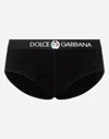 Dolce & Gabbana Brando Briefs In Two-way Stretch Cotton Jersey In Black