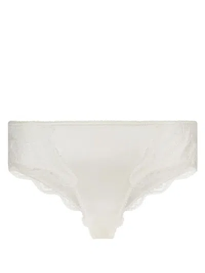 Dolce & Gabbana Brazilian Silk Slip With Lace In White