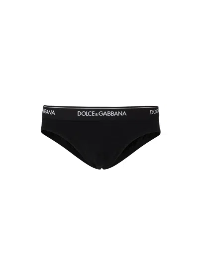 Dolce & Gabbana Cotton Strech Slip In Black