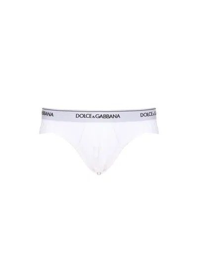 Dolce & Gabbana Slip In Cotton Pack For 2 In White