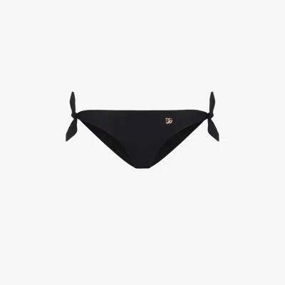 Dolce & Gabbana Dg Bikini Bottoms In Black