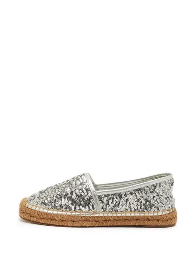 Pre-owned Dolce & Gabbana Slip-on Espadrille In Silver