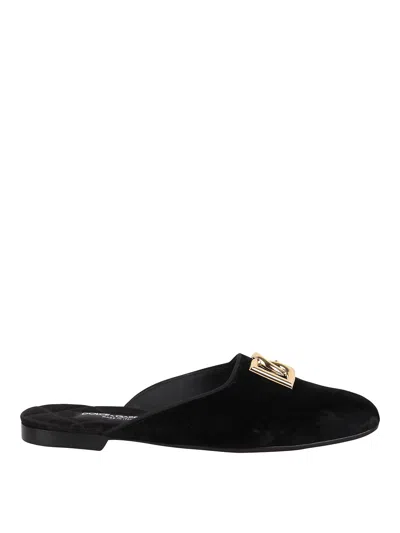 DOLCE & GABBANA CHANCLAS - NEGRO