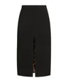 Dolce & Gabbana Midi Pencil Skirt Back Slit In Black