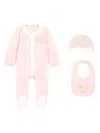 Dolce & Gabbana Slogan-print Romper Set In Pink