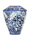 Dolce & Gabbana Small Amphora Porcelain Vase In Blue