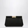 Dolce & Gabbana Marlene Small Satin Shoulder Bag In Black