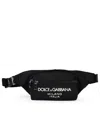Dolce & Gabbana Small Black Nylon Fanny Pack In Black