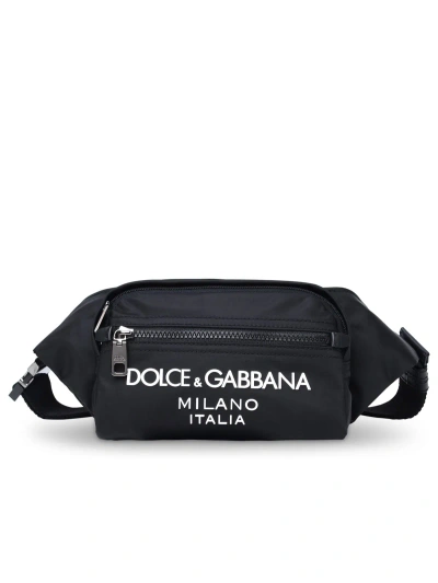 Dolce & Gabbana Small Black Nylon Fanny Pack