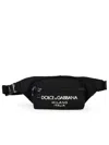 Dolce & Gabbana Small Black Nylon Fanny Pack Men In Black