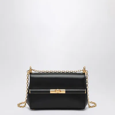DOLCE & GABBANA SMALL BLACK SHOULDER BAG MARLENE