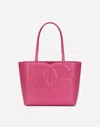 Dolce & Gabbana Small Logo Shopping Bag Tote Bag Fuchsia In Pink
