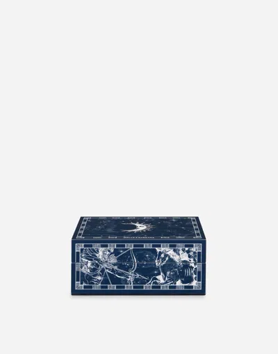 Dolce & Gabbana Small Decorated Plexiglass Box In Blue
