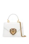 Dolce & Gabbana Mini Devotion Bag In Bianco