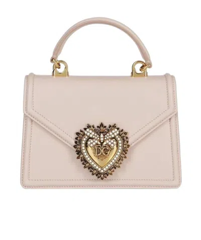DOLCE & GABBANA DOLCE  GABBANA DEVOTION EMBELLISHED SMALL TOTE BAG