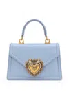 Dolce & Gabbana Devotion Small Tote Bag In Blue