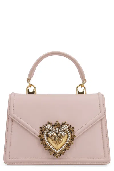 Dolce & Gabbana Small Devotion Leather Top Handle Bag