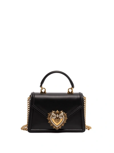 Dolce & Gabbana Small `devotion` Bag In Black  