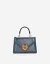 Dolce & Gabbana Small Devotion Top-handle Bag In Blue