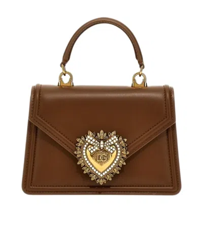 DOLCE & GABBANA SMALL DEVOTION TOP-HANDLE BAG