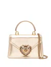 Dolce & Gabbana Devotion Tote Bag In Gold