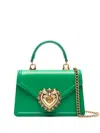 Dolce & Gabbana Small Devotion Tote Bag In Green