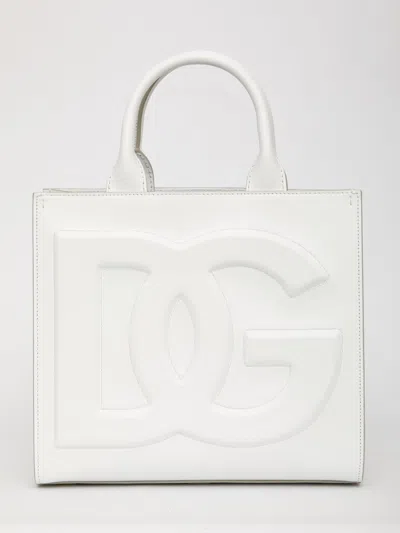 Dolce & Gabbana Small Dg Daily Bag In White