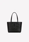 Dolce & Gabbana Dg Leather Tote Bag In Black
